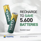 VARTA Batteries AAA, rechargeable, Pack of 16, Power on Demand, 1000 mAh