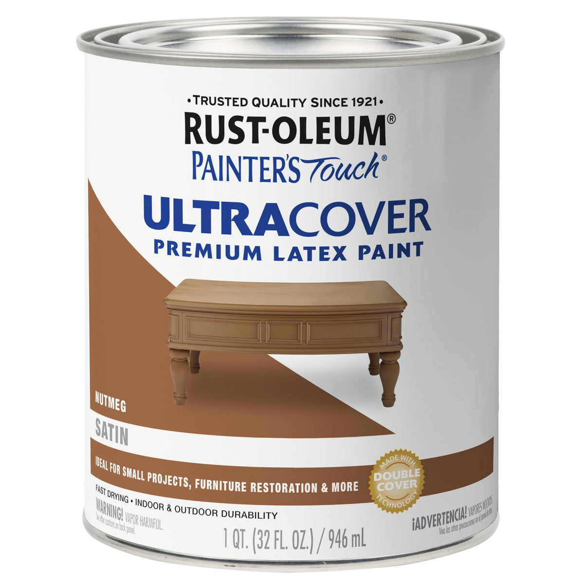 Rust-Oleum Painter's Touch Latex Brush-On Paint, Flat Black