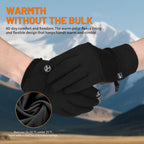 Thermal Winter Gloves for Men Women, Anti-Slip Touch Screen Liner Gloves for Running, Walking, Riding, Driving and Cycling