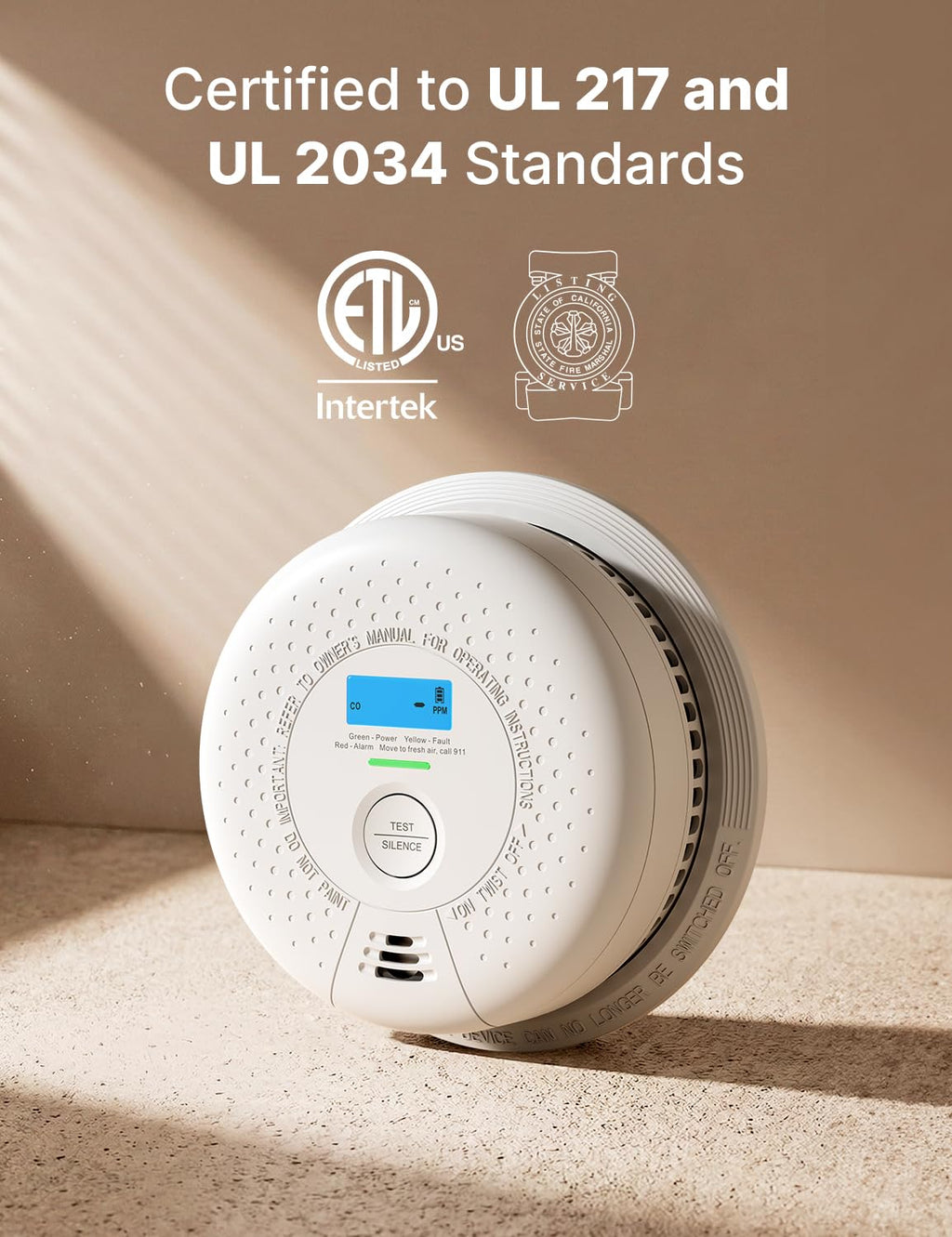 X-Sense Smoke Detector and Carbon Monoxide Detector, SC01, 1-Pack