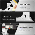 suokoun Paint Wallpaper Scraper Set, 2'', 4'', 6'', 8'' Stainless Steel Paint Scraper Set with Soft Handle, Plastering Tools for Drywall(4 Pack)