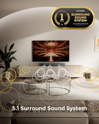 ULTIMEA 2.1ch Soundbar All-in-one, Built-in Subwoofer for TV