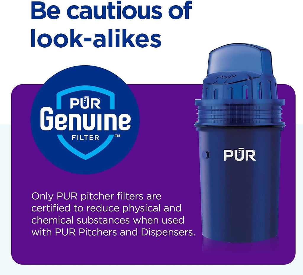 PUR Water Filters for Pitcher & Dispenser, Replacement Water Filter