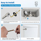 Hibbent Universal Metal Front Mount Toilet Handle Replacement Kit