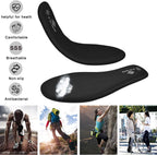 Women’s Memory Foam Insoles Replacement, Running Insoles Inserts for Sports Shoes Trainers Sneakers Work Boots Walking Shoes, Cushioning Comfort Insoles for Women 1 Pair, Size 5 UK W, Black