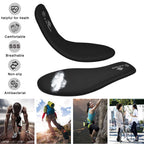 Women’s Memory Foam Insoles Replacement, Running Insoles Inserts for Sports Shoes Trainers Sneakers Work Boots Walking Shoes, Cushioning Comfort Insoles for Women 1 Pair, Size 5 UK W, Black