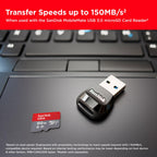 SanDisk 128GB Ultra microSDXC card + SD adapter, Memory card Full HD, up to 140 MB/s, For smartphones and Tablets, with A1 App Performance, UHS-I, Class 10, U1