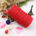 jijAcraft 50M White Cotton String: 2MM Cooking String for DIY Crafts