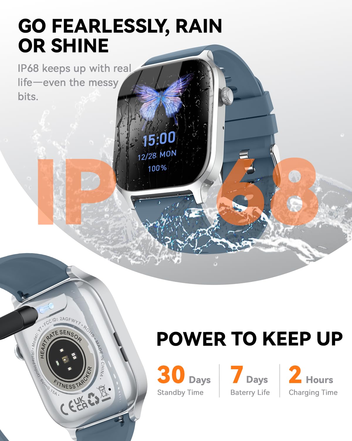 Smart Watch for Men Women- Answer/Make Call, 2026 IP68 Waterproof Fitness Tracker Watch with Sleep Step Counter Activity Smartwatch for Samsung Android iPhone iOS (Deep Burgundy, 1.83)