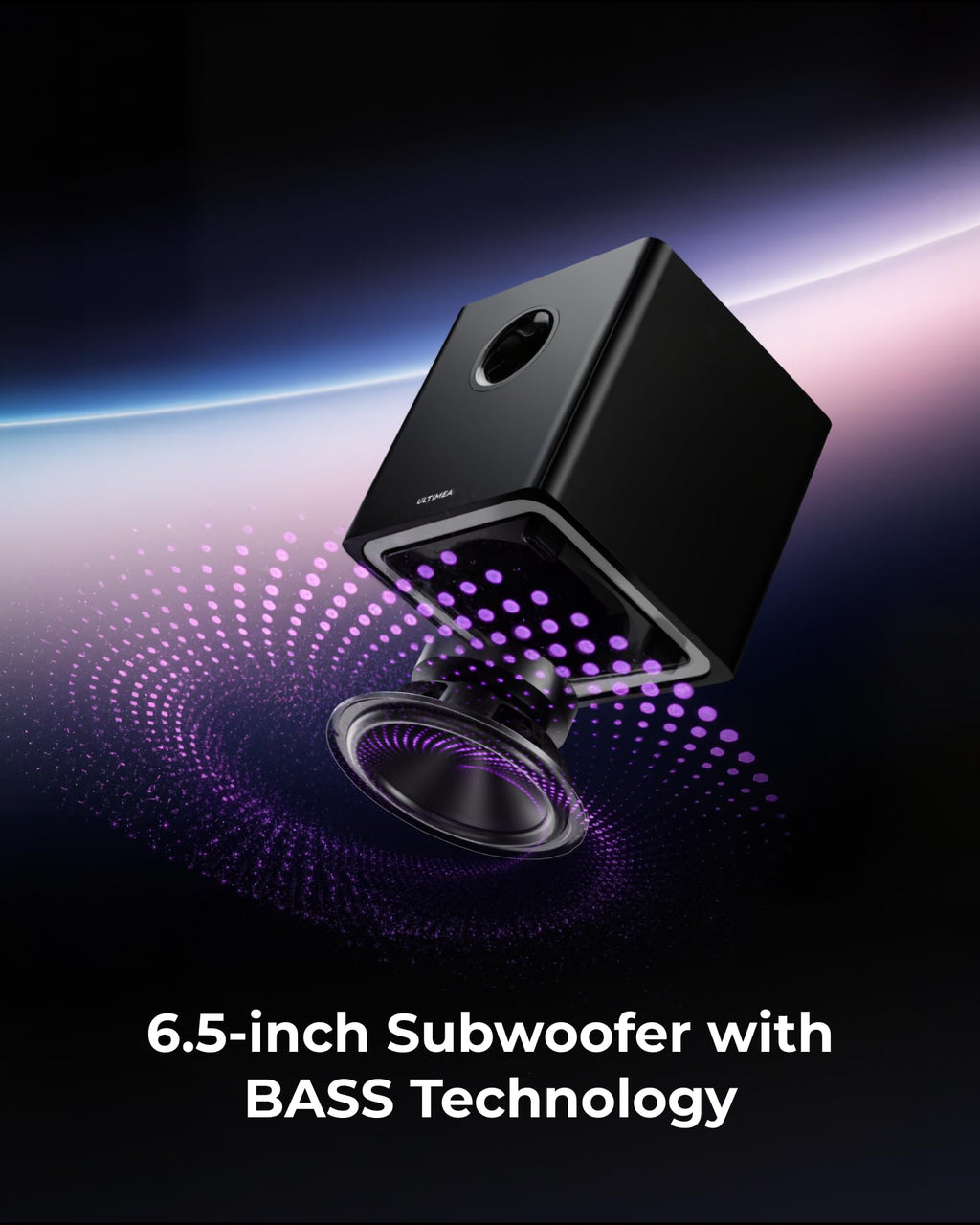 ULTIMEA 2.1ch Soundbar All-in-one, Built-in Subwoofer for TV