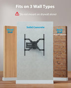 PERLESMITH TV Wall Bracket for 13-43 inch TVs, Swivel Tilt Extend Wall Mount for Flat & Curved TV up to 20kg, Max.VESA 200x200mm