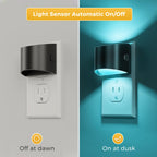 L LOHAS LED Night Lights Plug into Wall, Dimmable Night Light 2 Pack
