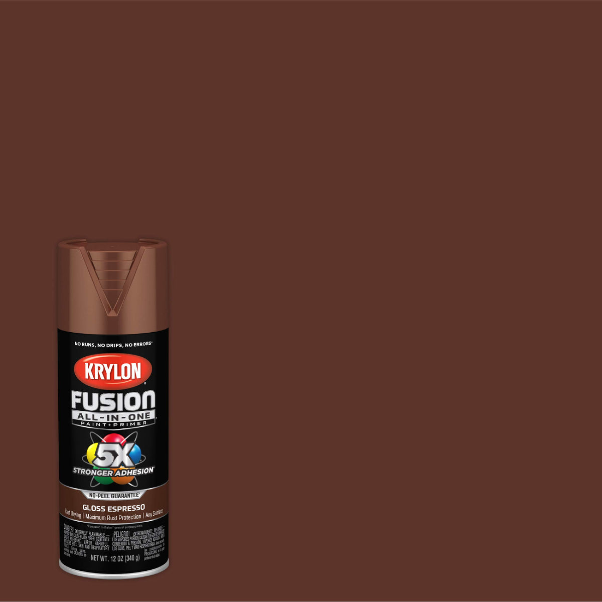 Krylon Fusion All-In-One, Metallic, Black Stainless Steel, 12 oz