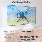 MOUNTUP 550 mm Long Arm TV Wall Bracket for 14–42 Inch TVs & Monitors