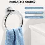 SetSail Towel Holder for Bathroom Wall Matte Black Towel Ring