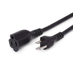 Amazon Basics Extension Cord, 3 Prong Outlet Extender, Indoor Power Cord, 13 Amps, 125V, 6 Ft, Black