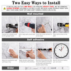 AceMining Broom Holder Wall Mount, 5 Racks 4 Hooks Heavy Duty Mop Organizer
