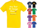 Varsany Personalised T Shirts Mens Womens Kids UK - Customised T Shirt with Any Text and Photo, Long-Lasting Printing - Design Your Own Custom T Shirt