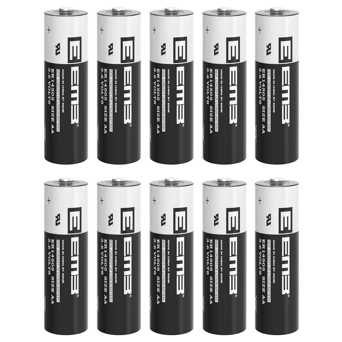 EEMB ER14505 AA 3.6V 2700mAh Lithium Battery Li-SOCL₂ Non-Rechargeable Battery SB-AA11 LS14500 TL-5903 SL-360 ER14500 for Water Electricity Meter Gas PLC Facility Equipment Spare Generic Battery (4)