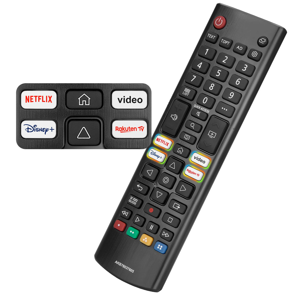 for Toshiba Remote Control T-8561, Universal for Toshiba Smart TVs