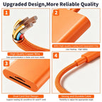 La Brodée SD Card Reader for iPhone iPad, Lightning+USB C Camera Adapter