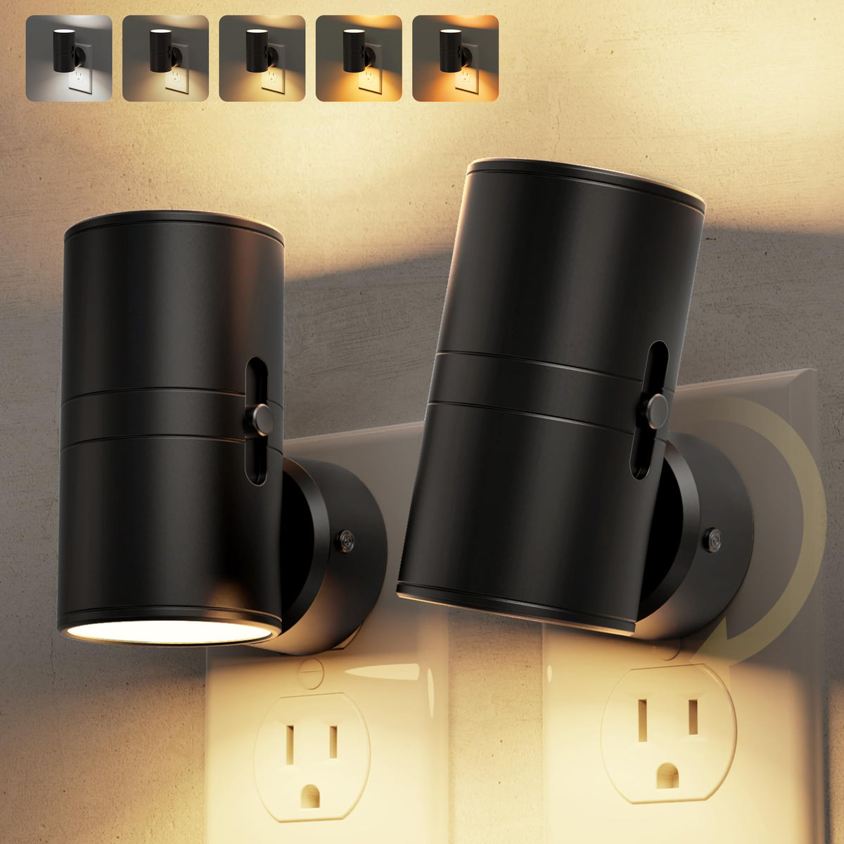 L LOHAS LED Night Light Plug in, Night Lights Plug into Wall, Soft White