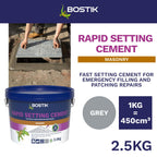 Bostik Rapid Setting Cement 2.5kg - Fast-Setting