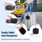Cirorld Travel Pillow for Airplane, Neck Pillow for Travel, Memory Foam Travel Neck Pillow for Adults, Adjustable & Compact Flight Pillow, Ergonomic Neck Cushion, With Ear Plugs, Eye Mask, Carry Bag