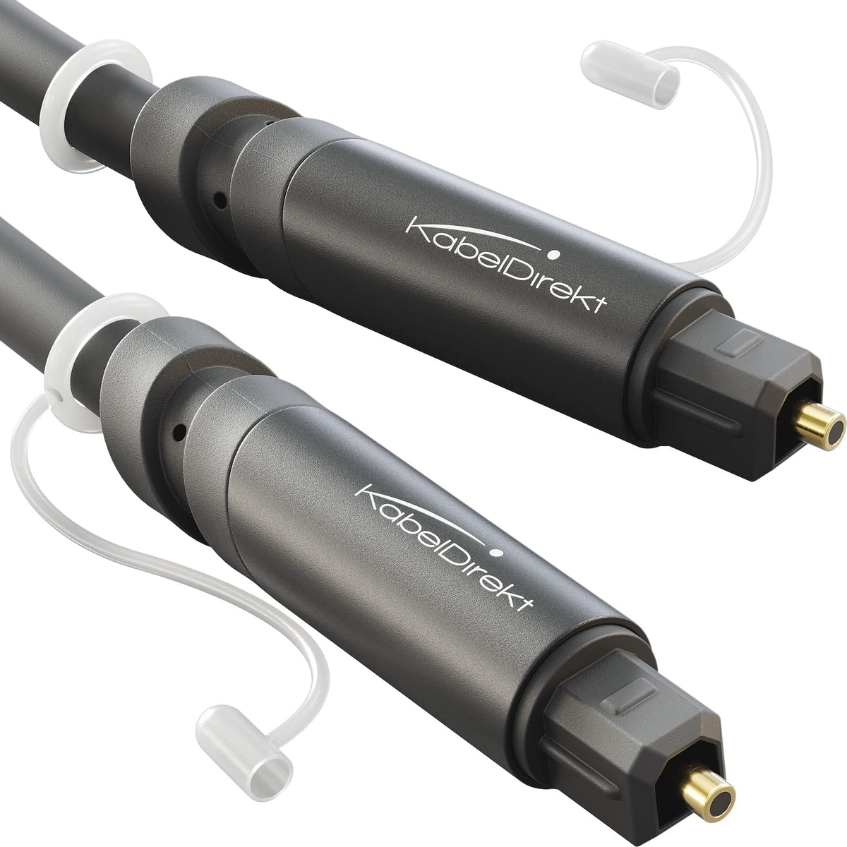 KabelDirekt – Optical Audio TOSLINK Cable – 1.5m – Soundbar