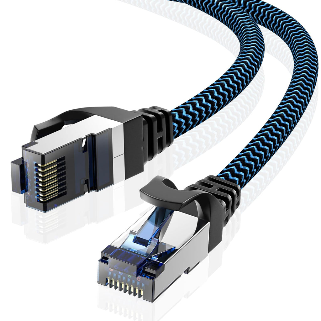 Ethernet Cable 1.5M 10 Pack, Cat 8 Internet Cable High Speed