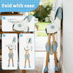 Baby High Chair Foldable Highchair, High Chairs for Babies and Toddlers Adjustable Height & Reclining Seat Detachable Double Tray, Ergonomic Feeding Portable Highchairs for Newborn 6 Months to 5 Years