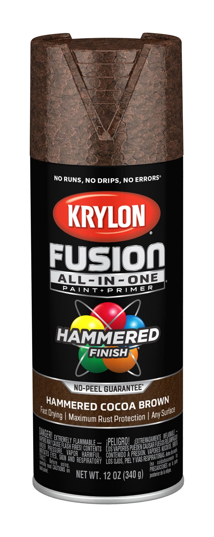 Krylon Fusion All-In-One, Metallic, Black Stainless Steel, 12 oz
