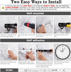 AceMining Broom Holder Wall Mount, 5 Racks 4 Hooks Heavy Duty Mop Organizer