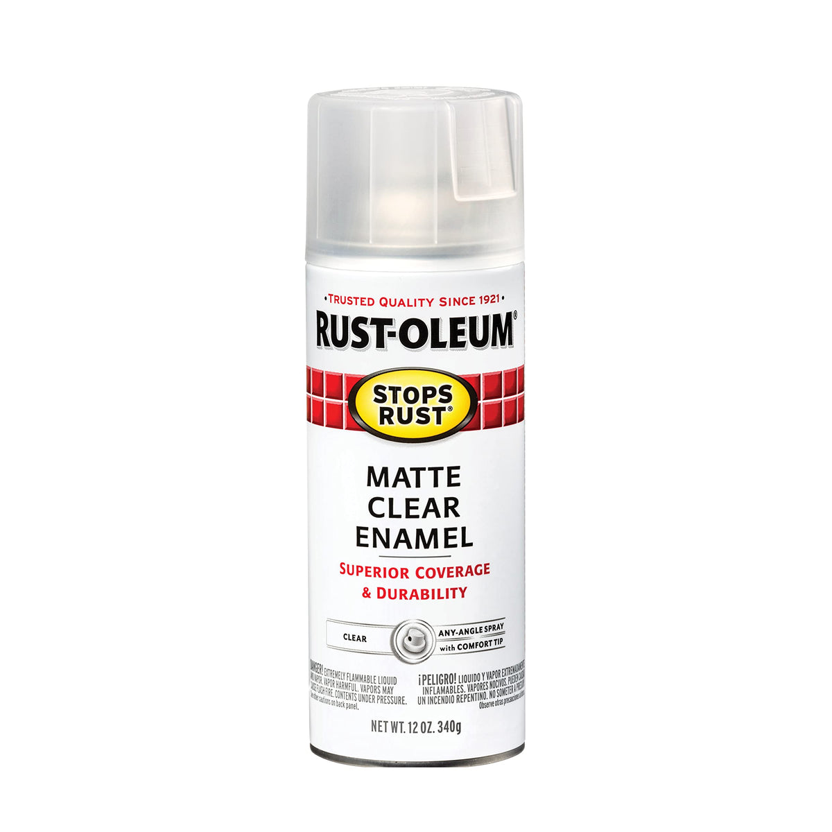 Rust-Oleum 7776830 Stops Rust Spray Paint, 12 oz, Flat Black