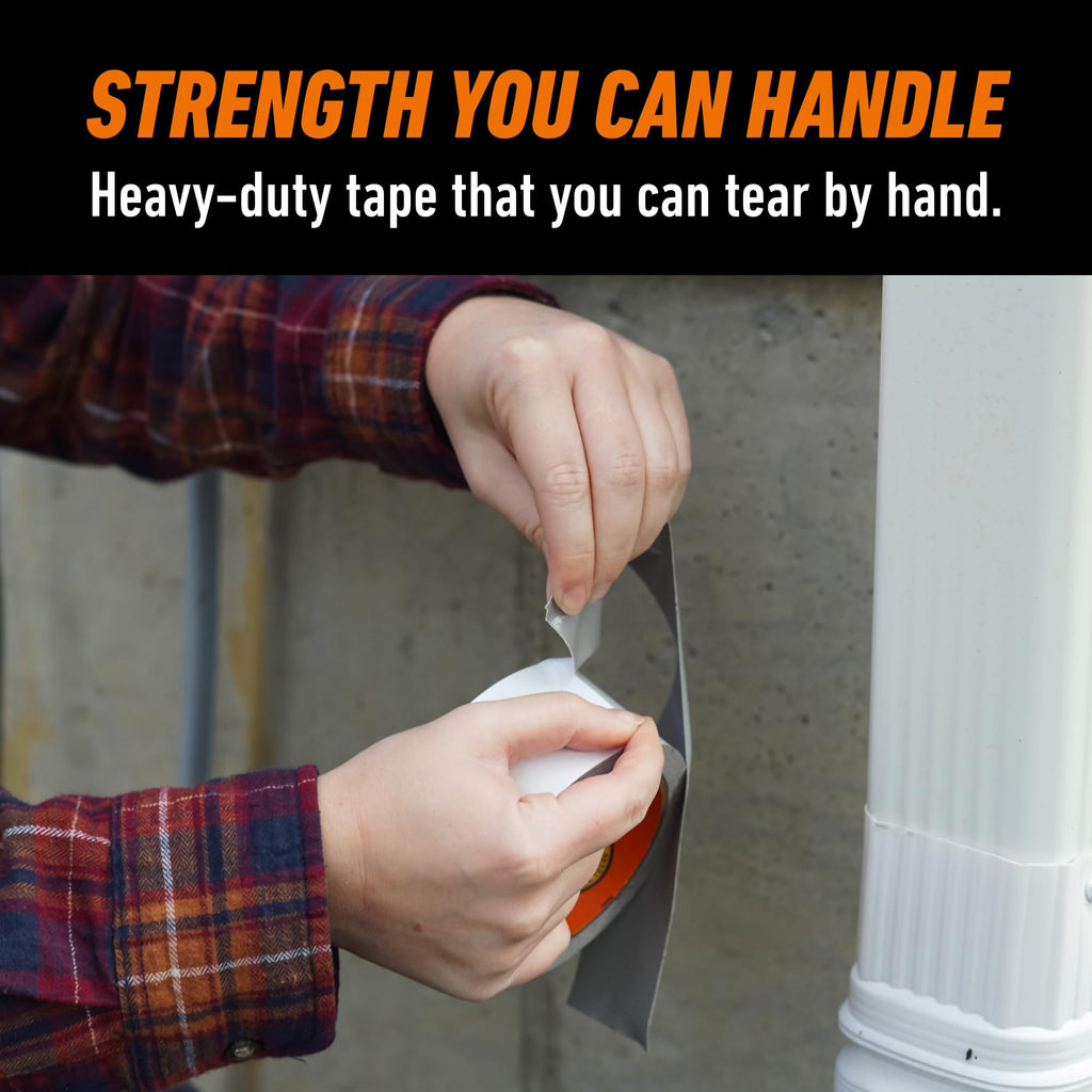 Gorilla Tape Black 11m - Heavy Duty Duct Tape, Hand-Tearable & Extra Strong