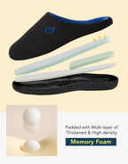 VeraCosy Men's Two-Tone Memory Foam Slippers
