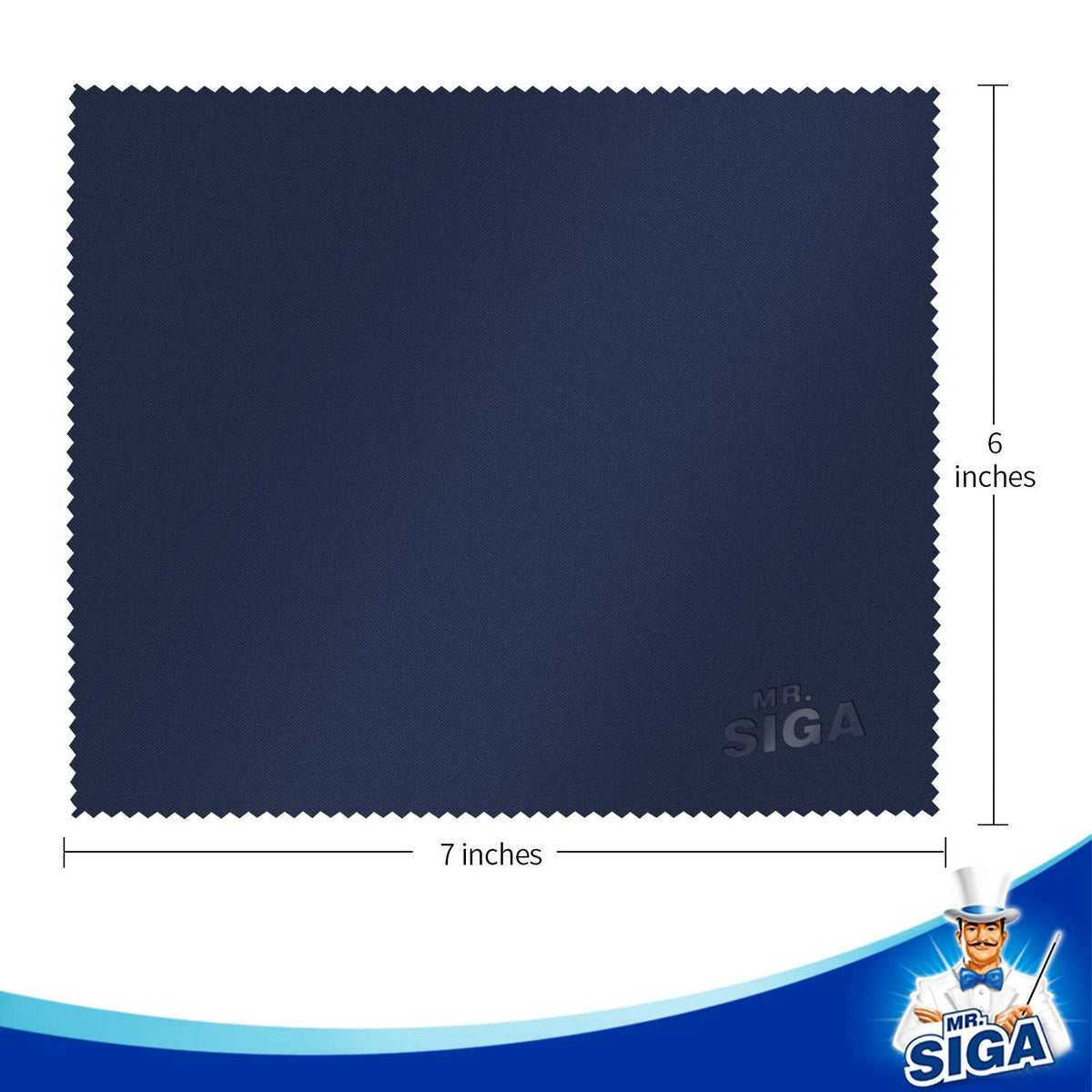 MR.SIGA Microfibre Glasses Cleaning Cloth, Spectacle Cleaner Cloth, 12 Pack