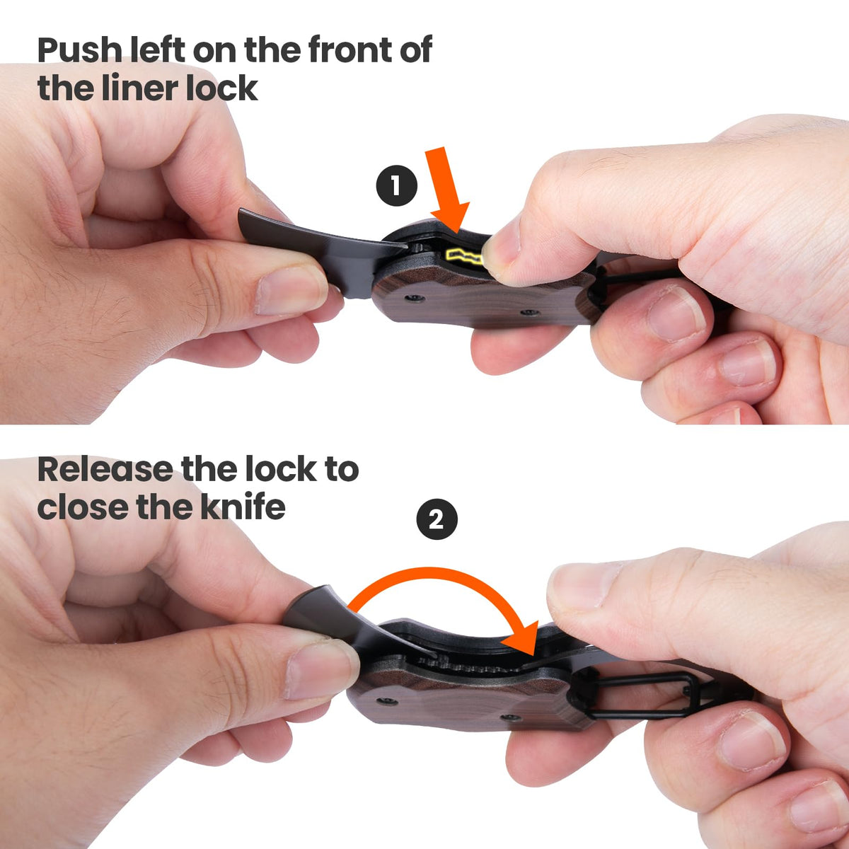 FUNBRO Small Pocket Knife, Cool Box Cutter with 1.34 Inch Sharp Blade