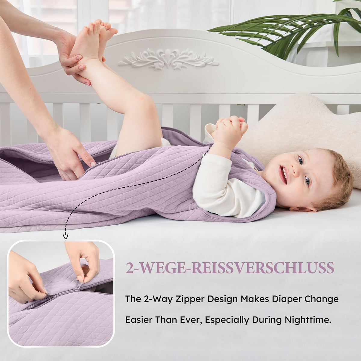 Yoofoss Baby Sleeping Bag 2.5 Tog 12-18 Months Grey