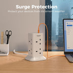 TESSAN Tower Extension Lead 5M with USB C Slots
