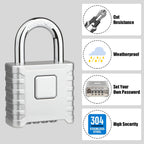 Diyife Large Heavy Duty Combination Padlocks Outdoor, 52mm Weatherproof