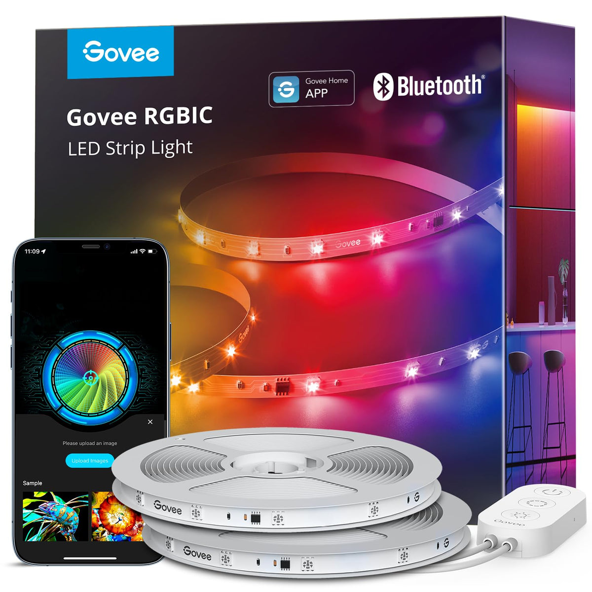 Govee 16.4ft RGBIC LED Strip Lights, LED Lights for Bedroom, APP Control