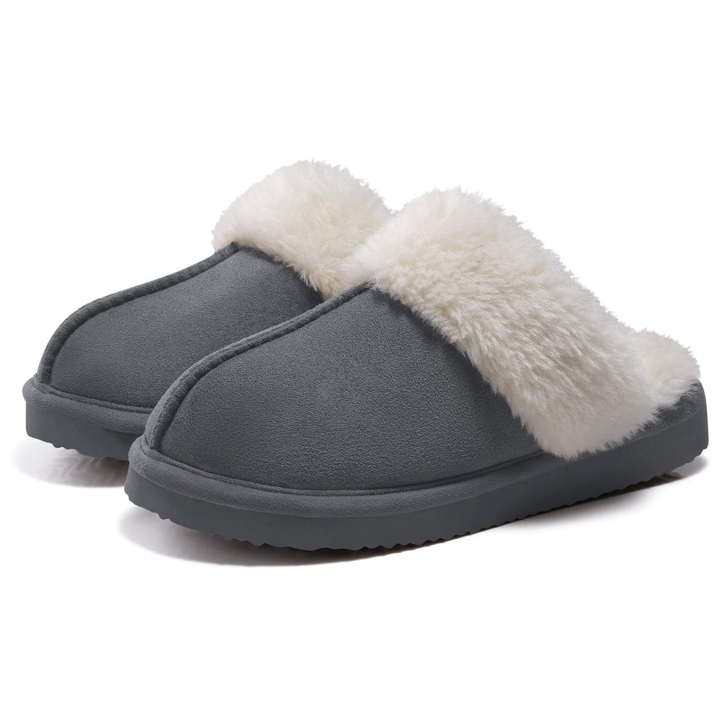Litfun Women's Fluffy Memory Foam Slippers House Shoes Indoor