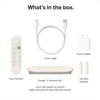 Google TV Streamer (4K) - Fast Streaming Entertainment With Voice Search Remote - Watch Movies, Shows, Live TV and Netflix in 4K HDR - Smart Home Control - 32 GB Storage - Porcelain