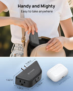 TROND Multi Plug Outlet Extender with USB, 2 Pack Plug Splitter