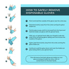 Surgicals Powder Free Nitrile Gloves, Food Grade, Hand Disposable Gloves - 100 Count - Blue (100, Large)