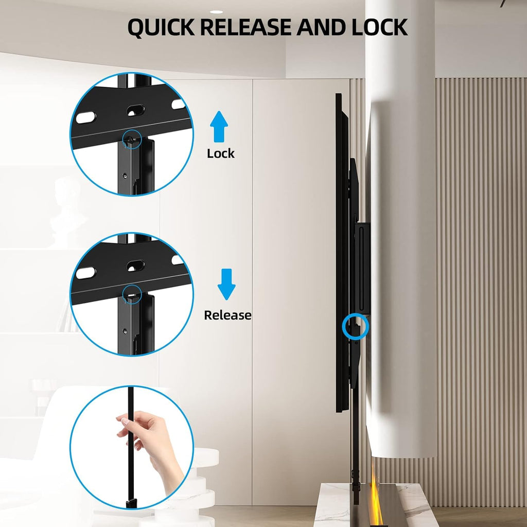 HOME VISION Heavy Duty Fixed TV Wall Bracket for 32-86 Inch Flat Screens