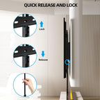 HOME VISION Heavy Duty Fixed TV Wall Bracket for 32-86 Inch Flat Screens