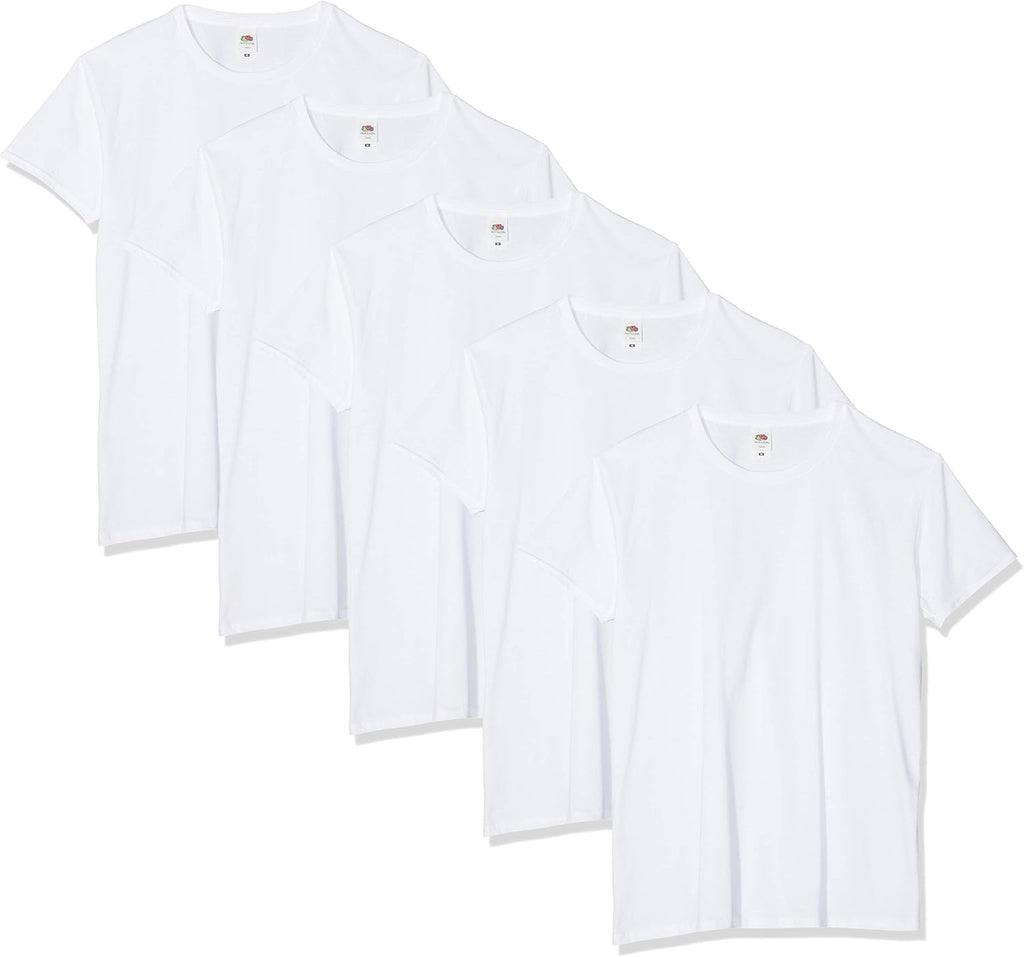 Fruit of the Loom Men's T-Shirt Iconic Tee, Lightweight Ringspun Tee, 5 Pack