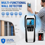 FOLAI Upgraded TH550 Stud Finder Wall Scanner - 5 in 1 Stud Detector Detector Beam Finders Wall Detector Sensor Center Finding with LCD Display for Wood AC Wire Metal Studs Cable Joist Detection